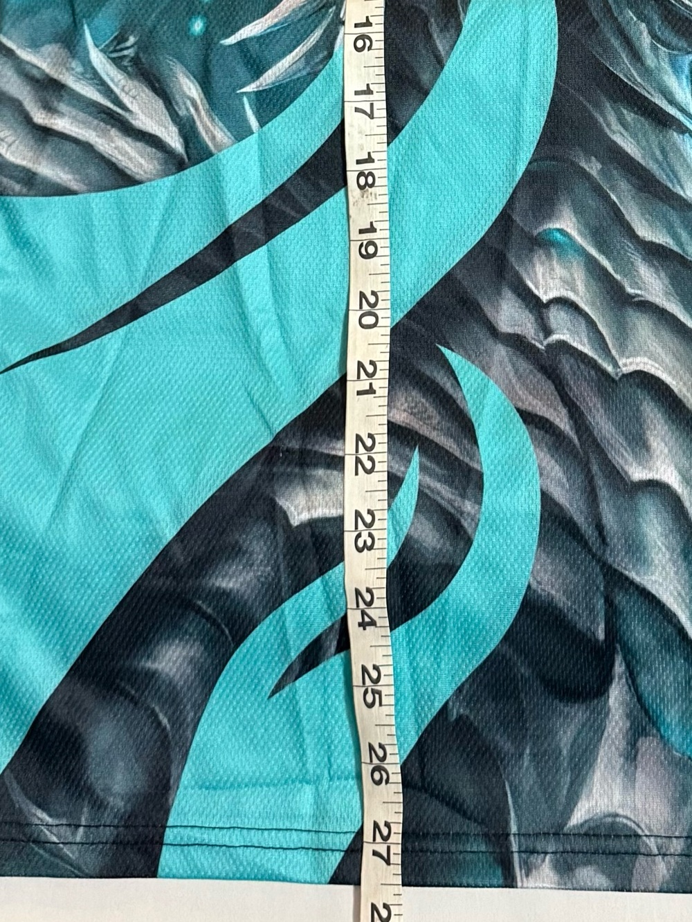 NWOT 2 pack 1 Red & 1 Teal Dragon Graphic both sides T-shirts Tees size Medium - Picture 6 of 13
